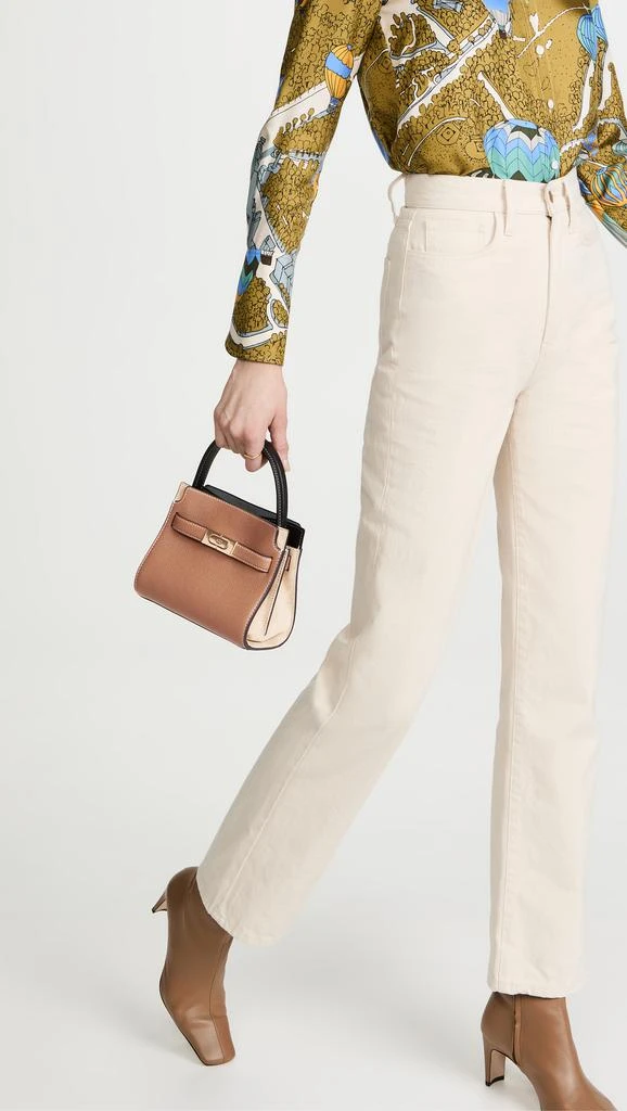 商品Tory Burch|Tory Burch Lee Radziwill Pebbled Petite Double 包,价格¥3213,第2张图片详细描述