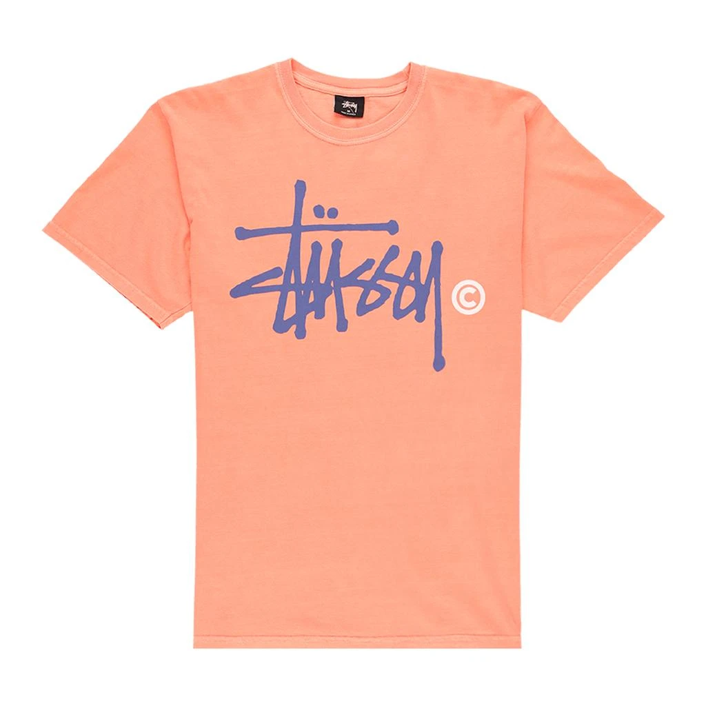 商品STUSSY|Basic Logo Pigment Dyed T-Shirt,价格¥342,第1张图片