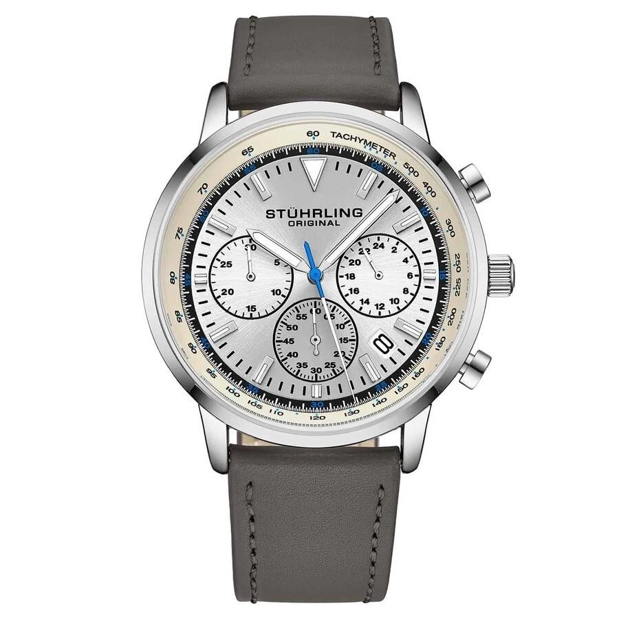 商品Stuhrling Original|Stuhrling Original Monaco Silver Dial Men's Watch M15888,价格¥539,第1张图片
