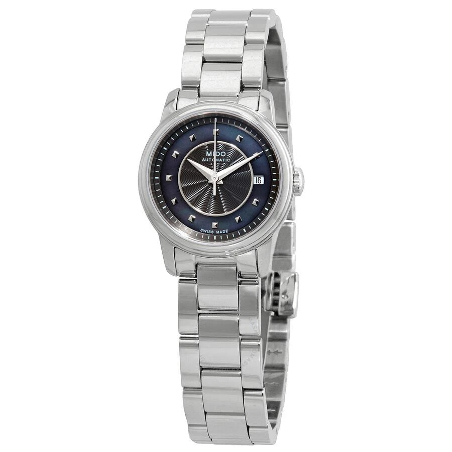商品MIDO|Baroncelli III Automatic Black Mother of Pearl Ladies Watch M010.007.11.121.00,价格¥2010,第1张图片