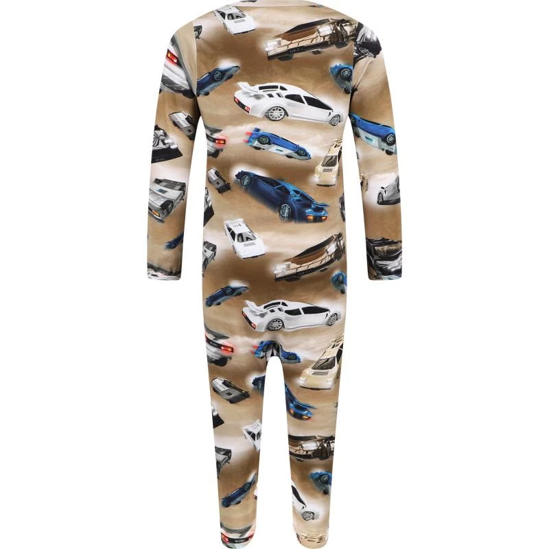 商品MOLO|Air rider baby organic cotton onesie in brown,价格¥425,第2张图片详细描述
