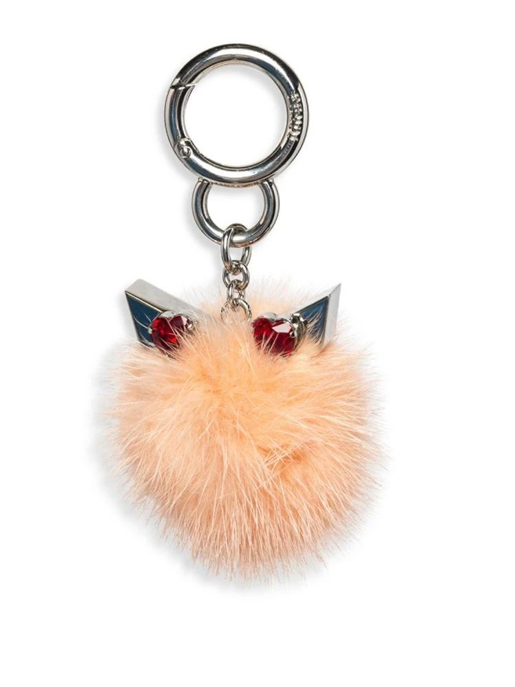 商品Fendi|Mink Fur & Crystal Pom-Pom Key Charm,价格¥1686,第1张图片