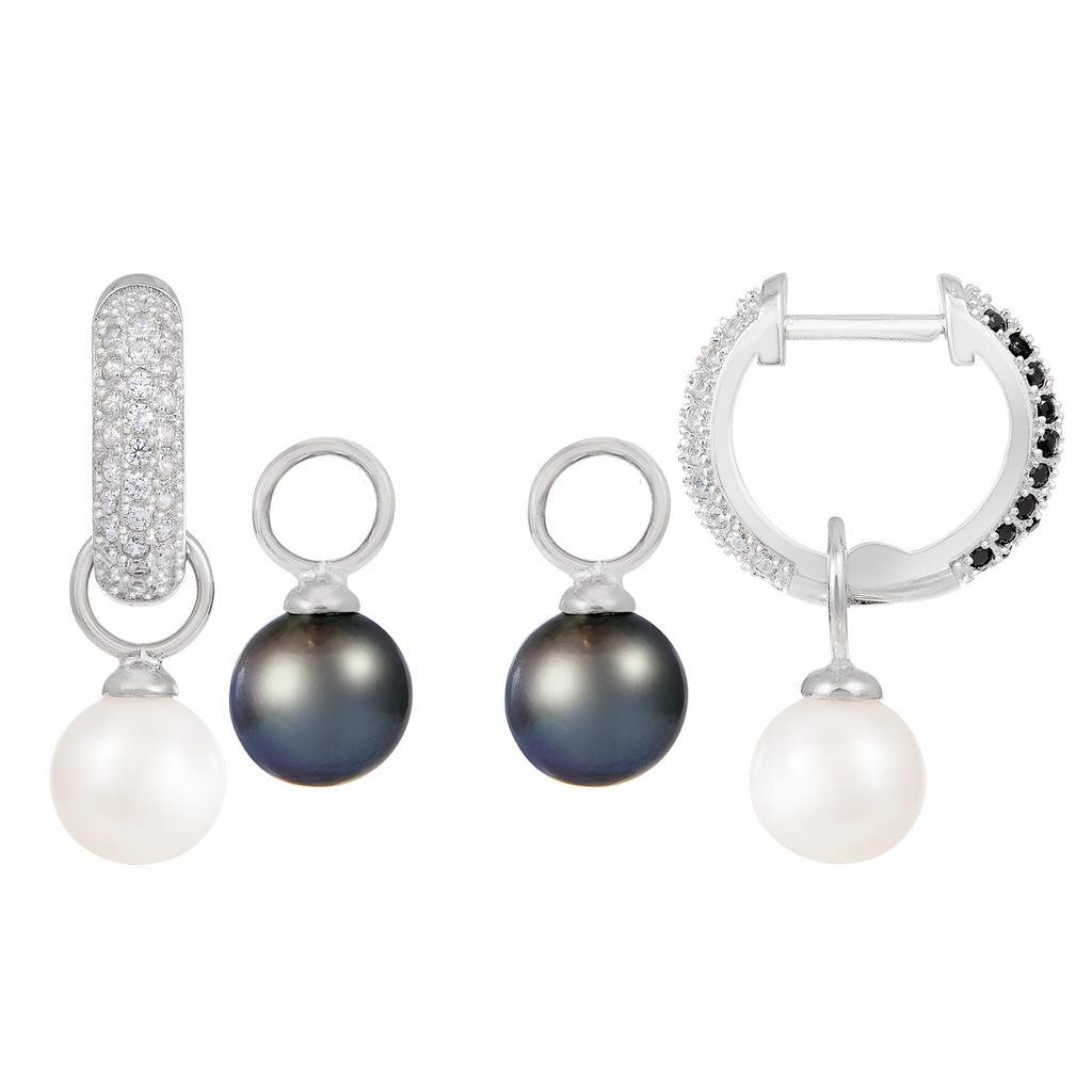 商品Splendid Pearls|Sterling Silver 7.5-8mm Pearl Earrings,价格¥452,第4张图片详细描述