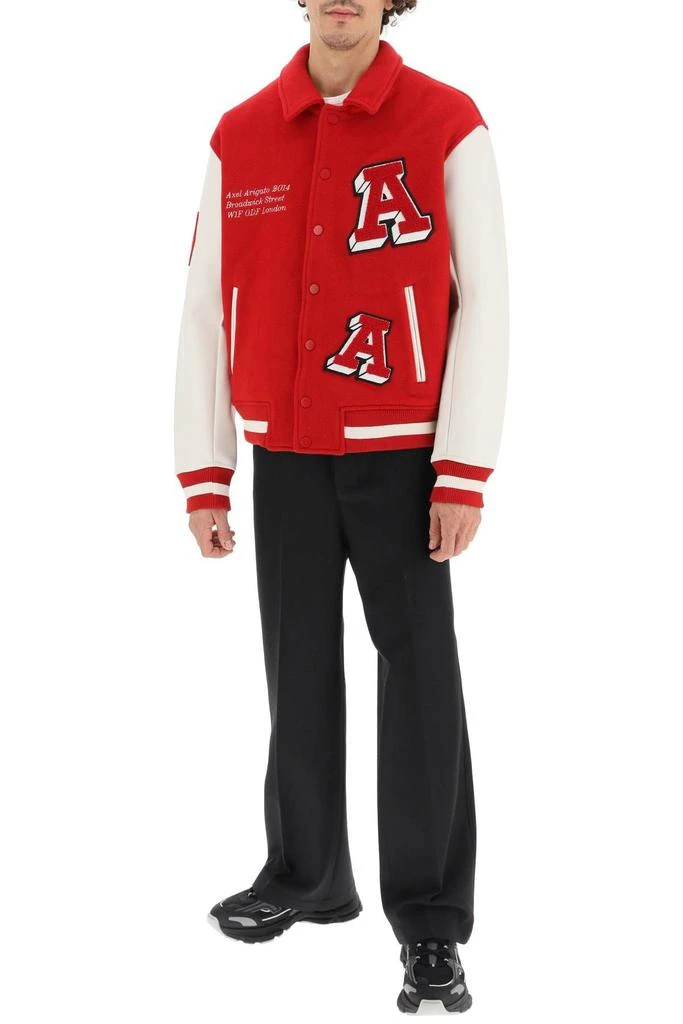 商品Axel Arigato|'ILLUSION' VARSITY JACKET WITH FAUX LEATHER SLEEVES,价格¥1942,第2张图片详细描述