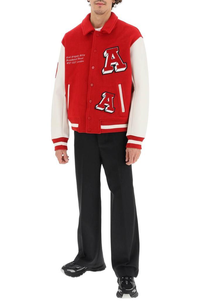 商品Axel Arigato|'ILLUSION' VARSITY JACKET WITH FAUX LEATHER SLEEVES,价格¥1728,第4张图片详细描述