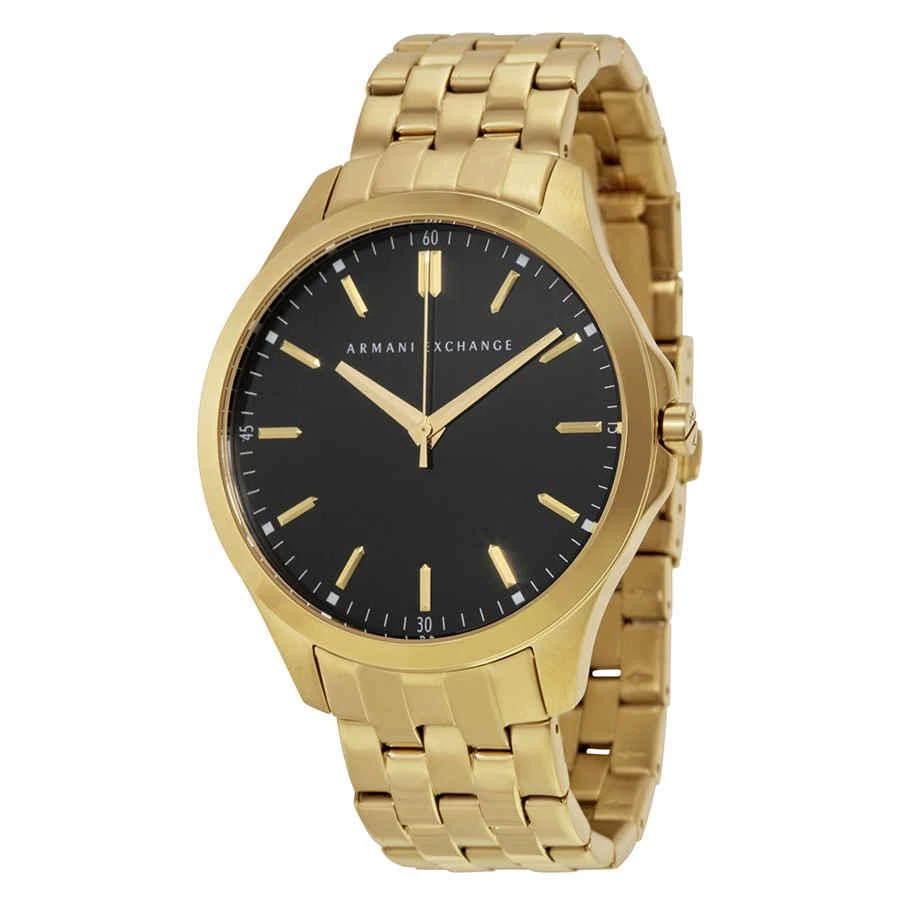 商品Armani Exchange|Black Dial Gold-plated Men's Watch AX2145,价格¥757,第1张图片