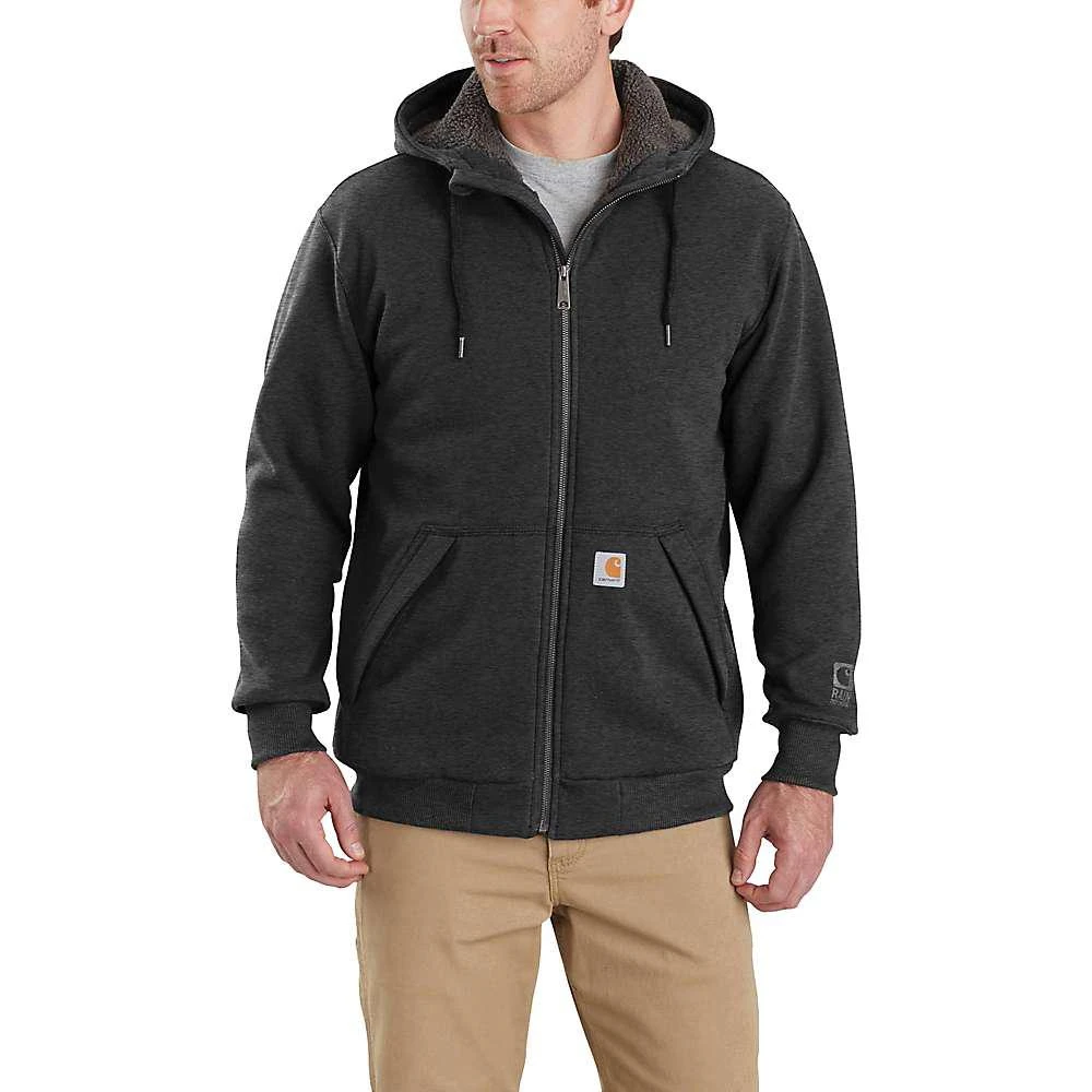 商品Carhartt|Carhartt Men's Rain Defender Relaxed Fit Midweight Sherpa-Lined Full-Zip Hooded Sweatshirt,价格¥610,第2张图片详细描述