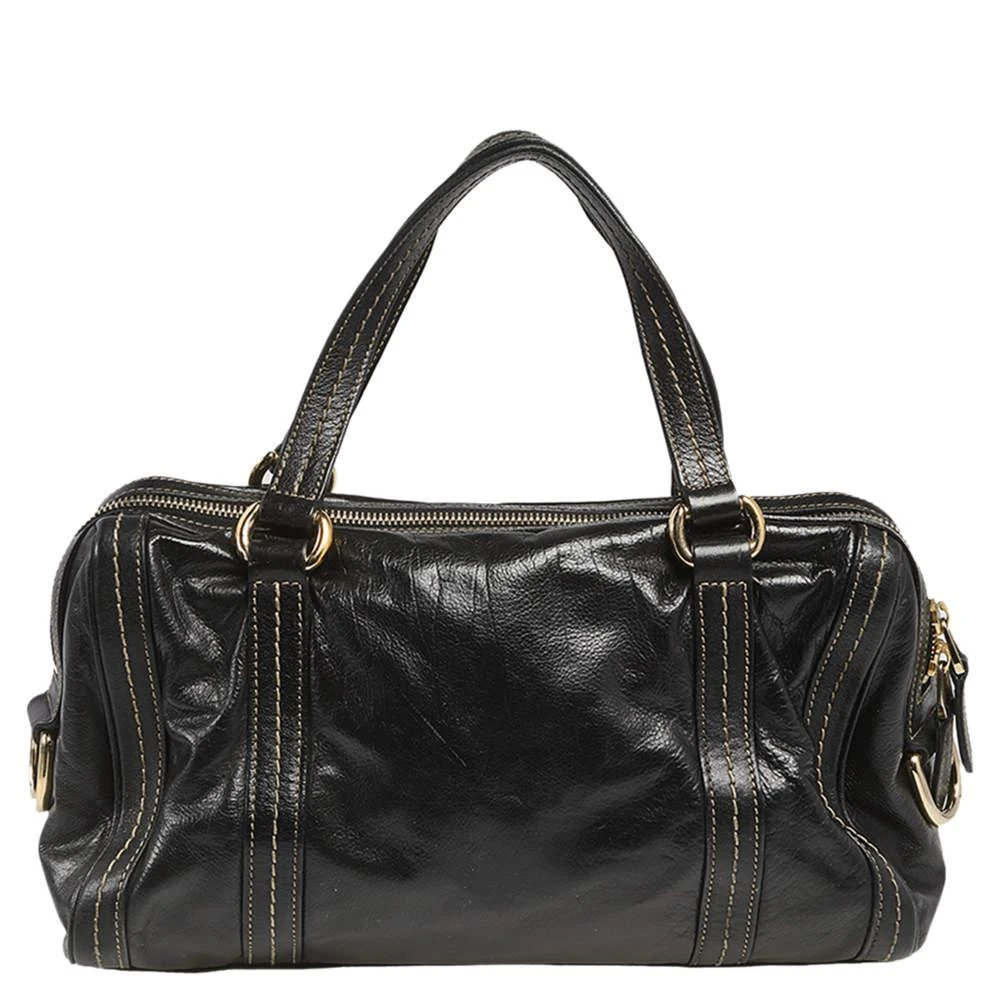 商品[二手商品] Gucci|Gucci Black Leather Duchessa Boston Bag,价格¥3419,第4张图片详细描述