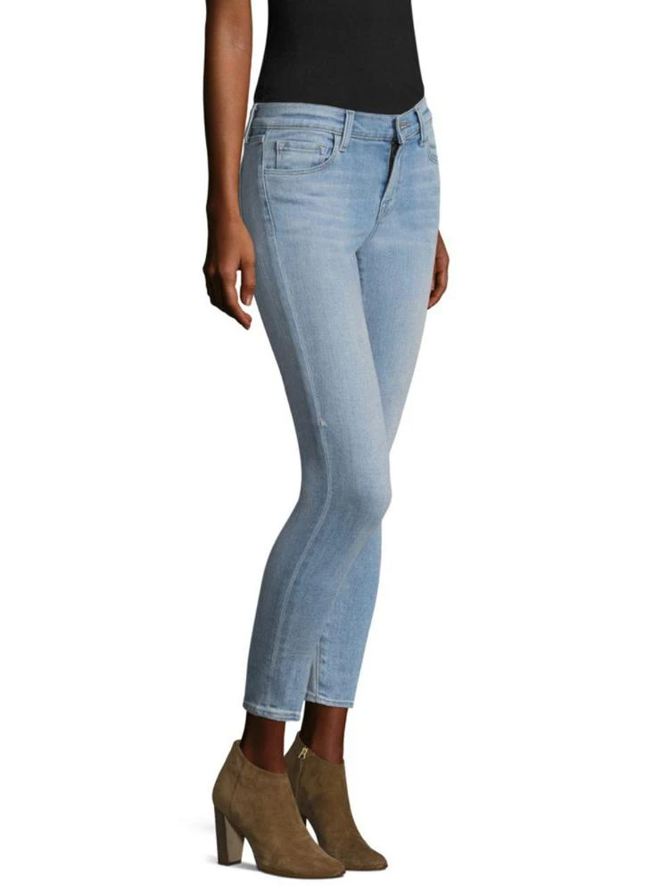 商品J Brand|835 Mid-Waist Light Wash Cropped Jeans,价格¥635,第3张图片详细描述