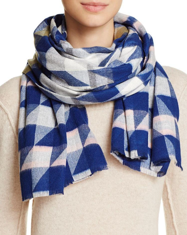 商品AQUA|Geo Houndstooth Scarf - 100% Exclusive,价格¥306,第1张图片