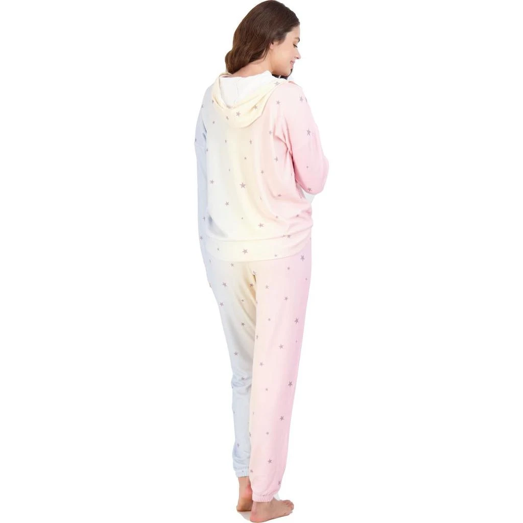 商品P.J. Salvage|PJ Salvage Women's 2 Piece Peachy Printed Hoodie and Joggers Loungewear Set,价格¥85,第3张图片详细描述