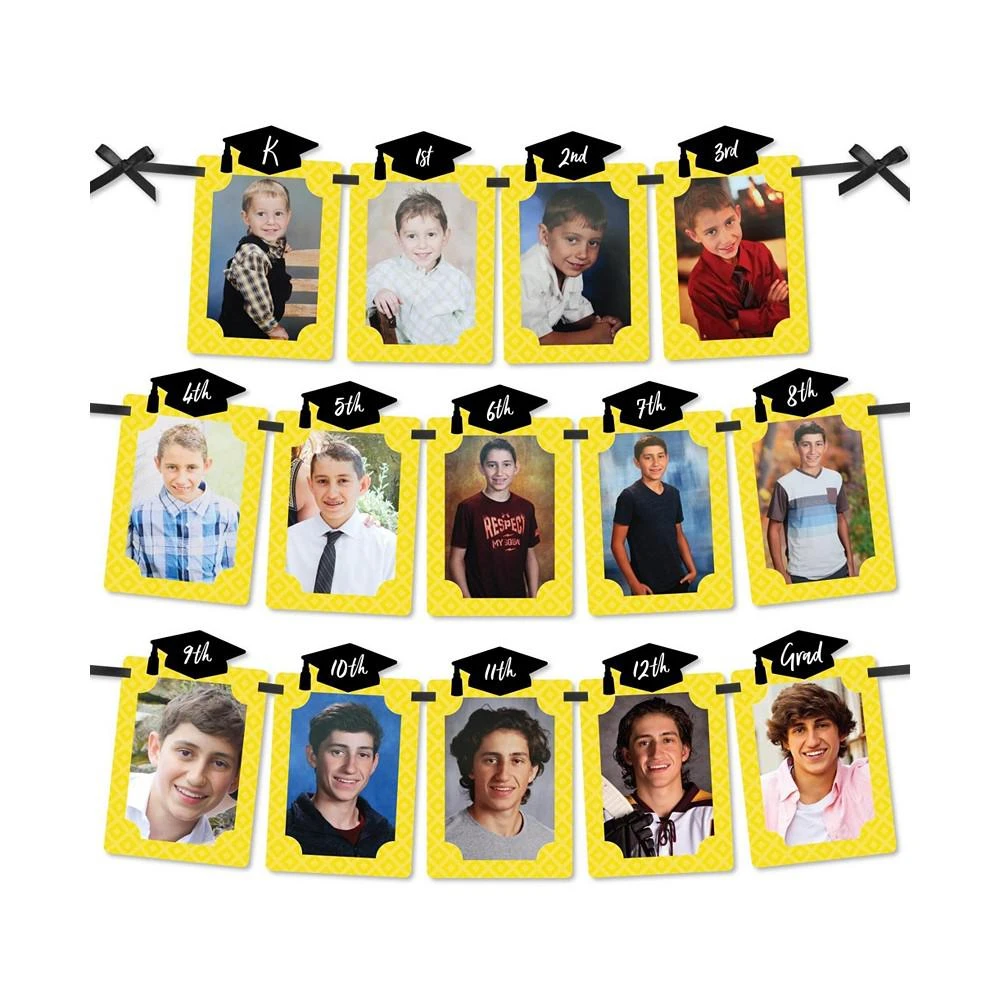 商品Big Dot of Happiness|Yellow Grad - Best is Yet to Come - DIY Party Decor Picture Display Photo Banner,价格¥119,第1张图片