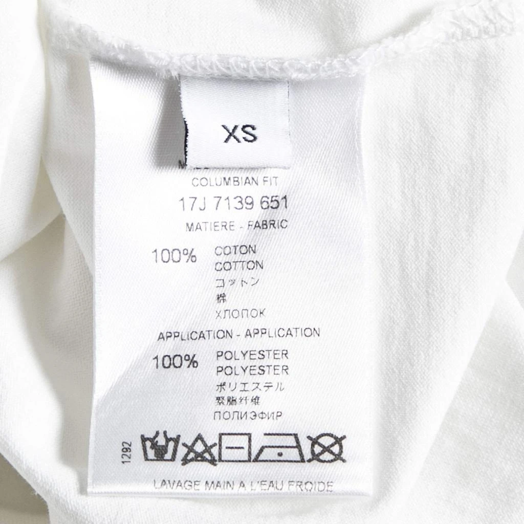 商品[二手商品] Givenchy|Givenchy White Printed Cotton and Mirror Embellished Crew Neck Top XS,价格¥1025,第5张图片详细描述