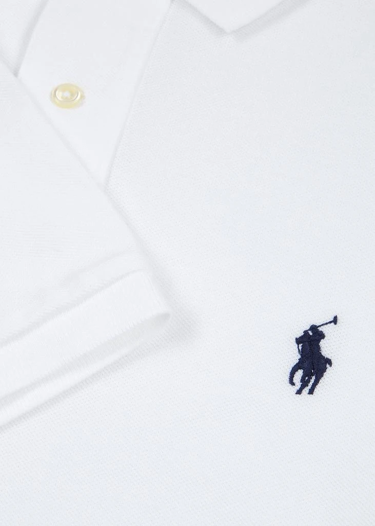 商品Ralph Lauren|White piqué cotton polo shirt,价格¥357,第5张图片详细描述