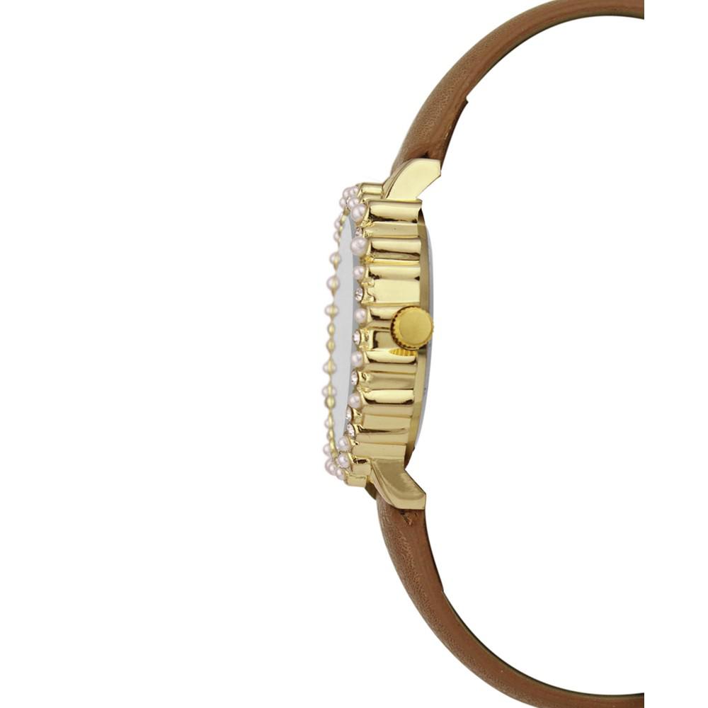 Women's Brown Faux Leather Strap Watch 32mm, Created for Macy's商品第3张图片规格展示