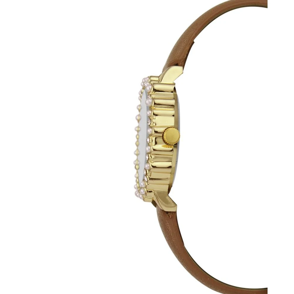 商品Charter Club|Women's Brown Faux Leather Strap Watch 32mm, Created for Macy's,价格¥119,第3张图片详细描述