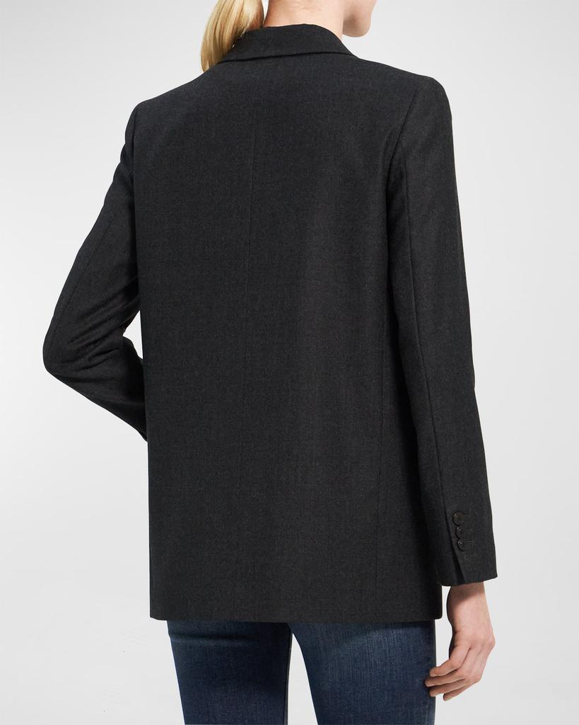 商品Theory|Boyfriend Double-Breasted Wool Jacket,价格¥1541,第5张图片详细描述