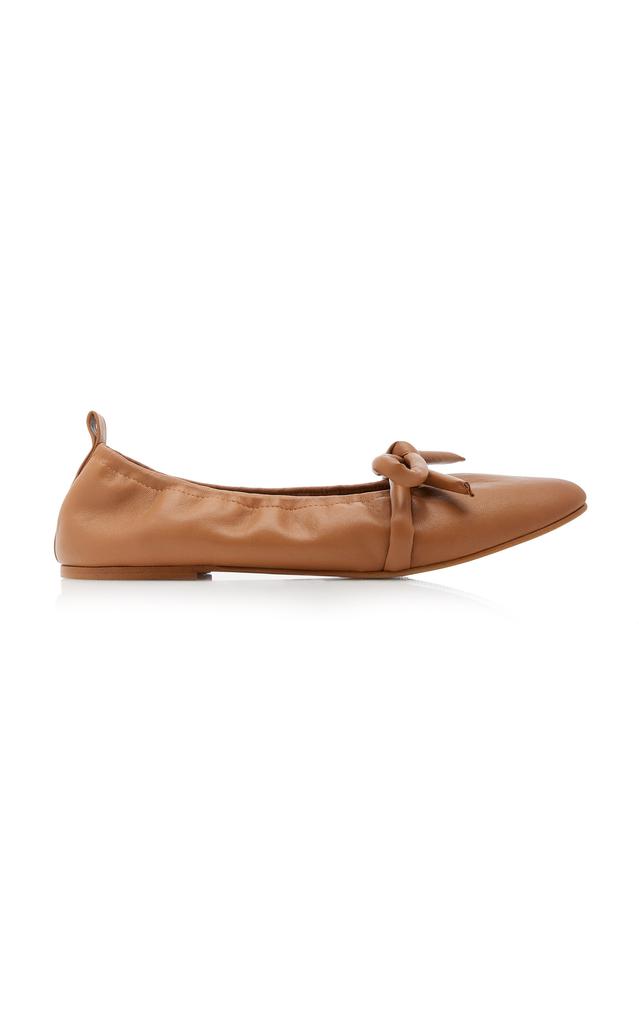 Flattered | Flattered - Women's Polly Leather Ballet Flats - Brown - Moda Operandi 709.66元 商品图片