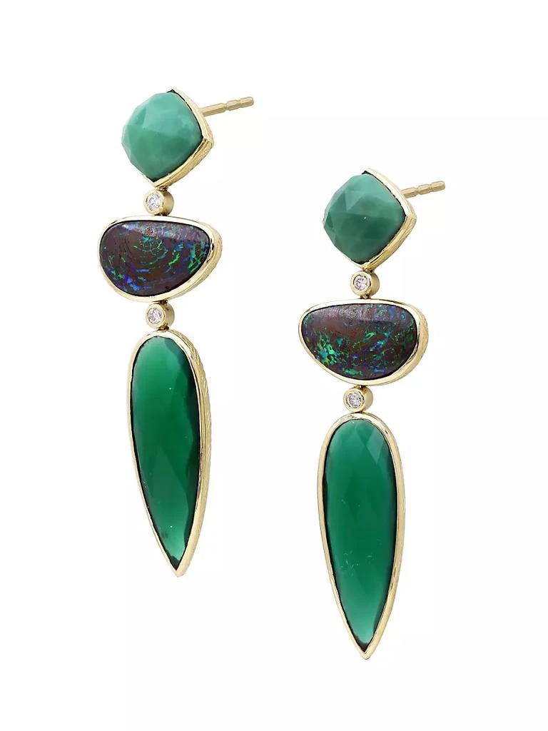 商品Stephen Dweck|Luxury 18K Yellow Gold &amp; Multi-Gemstone Drop Earrings,价格¥65311,第2张图片详细描述