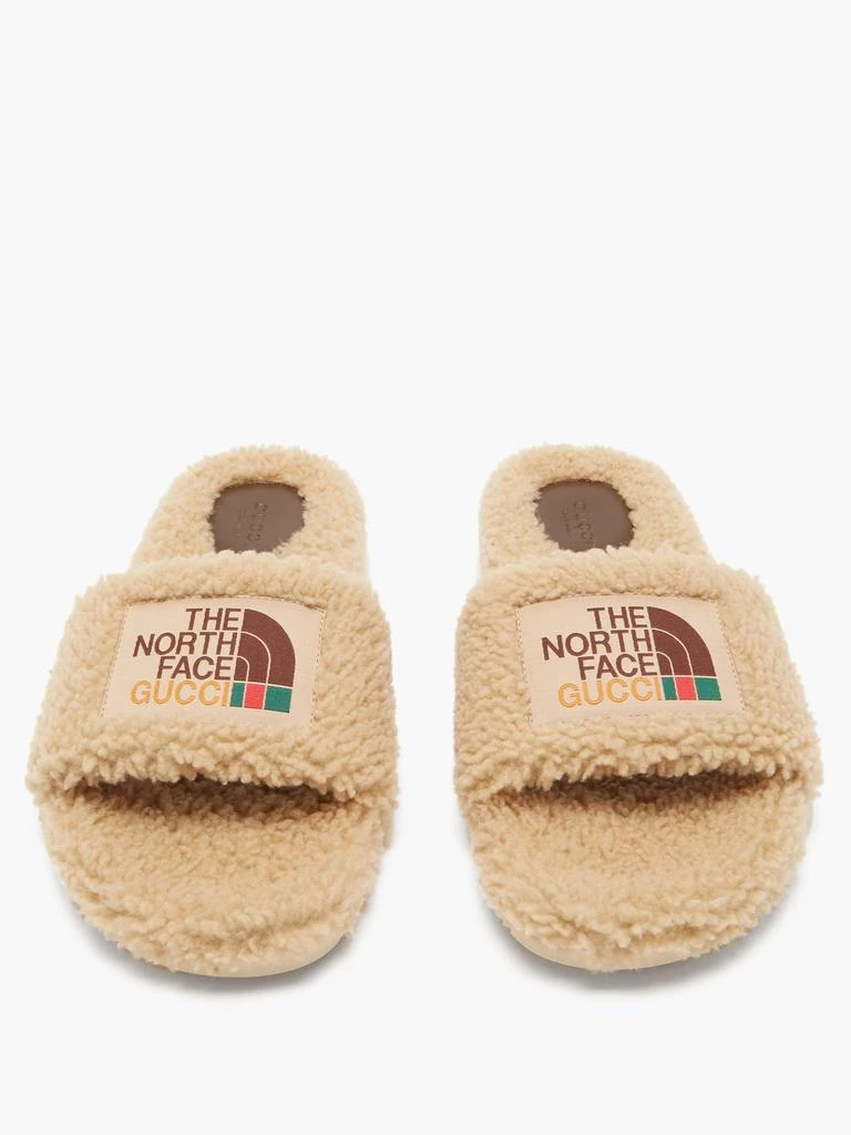 商品Gucci|X The North Face shearling slides,价格¥6743,第5张图片详细描述