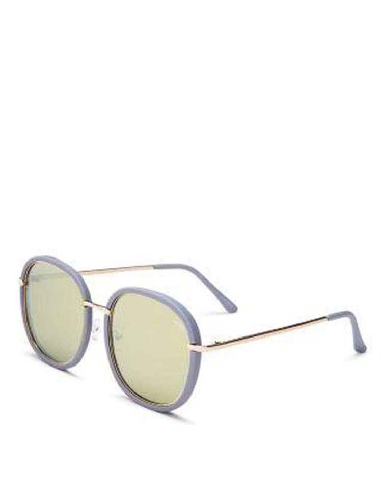 商品Quay|Women's Dreamy Ways Mirrored Round Sunglasses, 59mm,价格¥408,第3张图片详细描述