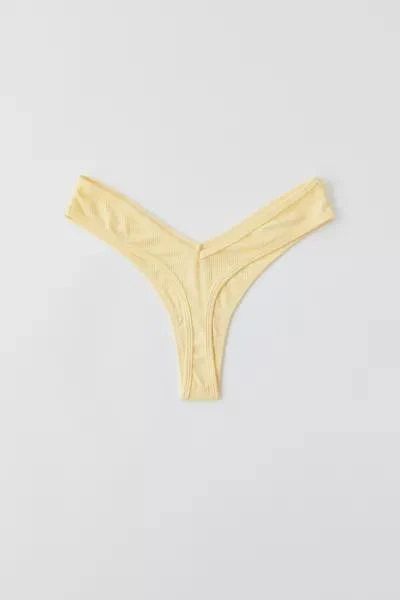 商品Out From Under|Out From Under Ribbed V Thong,价格¥39,第2张图片详细描述