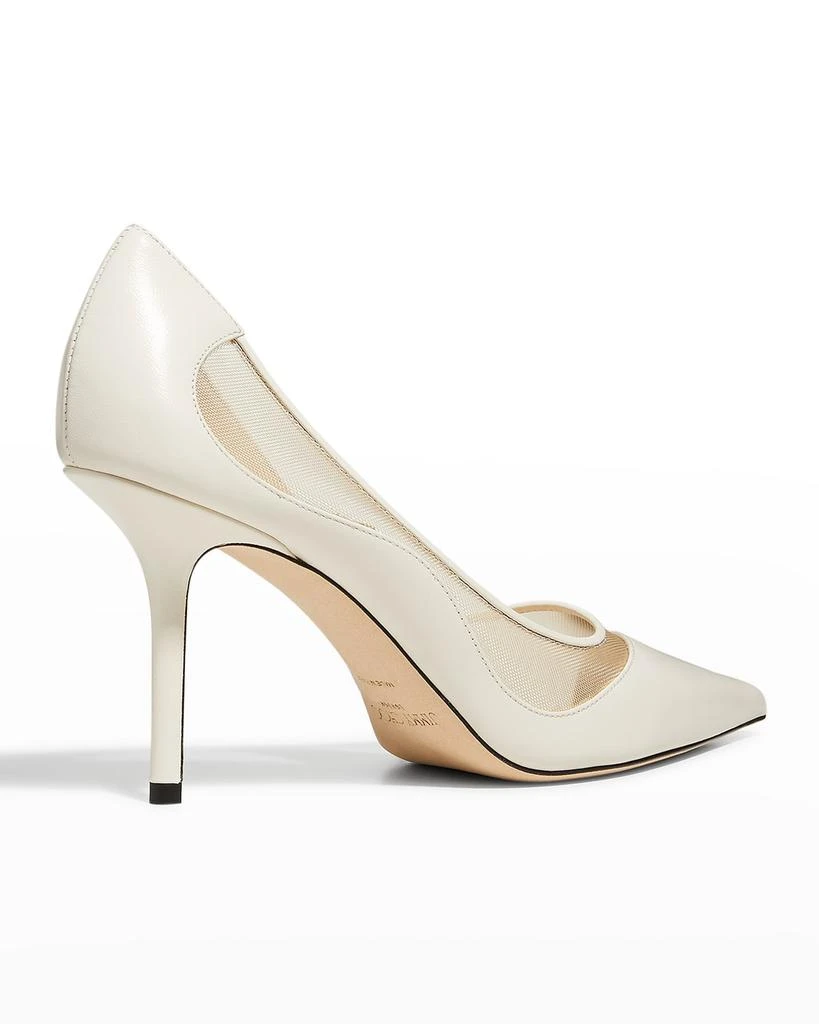 商品Jimmy Choo|Love Leather Mesh Pumps,价格¥3124,第3张图片详细描述