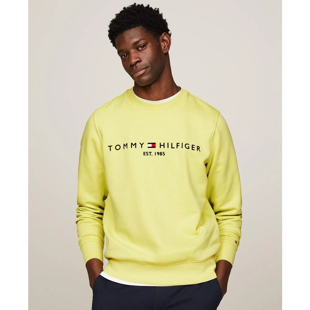 商品Tommy Hilfiger|Men's Embroidered Logo Fleece Sweatshirt,价格¥306,第1张图片详细描述