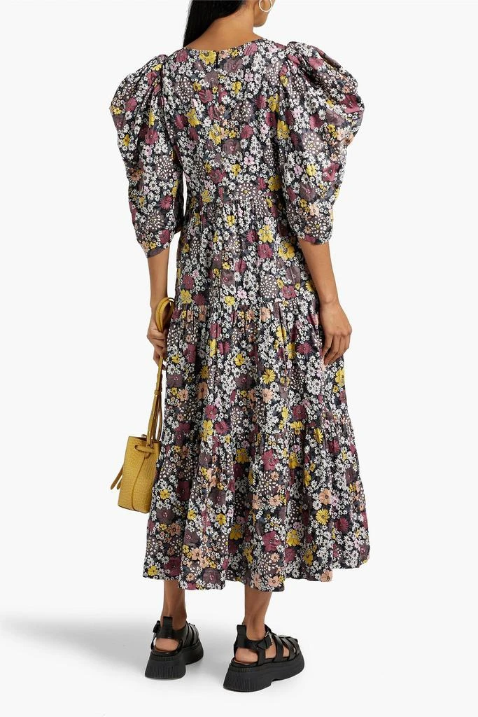 商品Sea|Gitte tiered crinkled floral-print cotton-poplin midi dress,价格¥1450,第3张图片详细描述