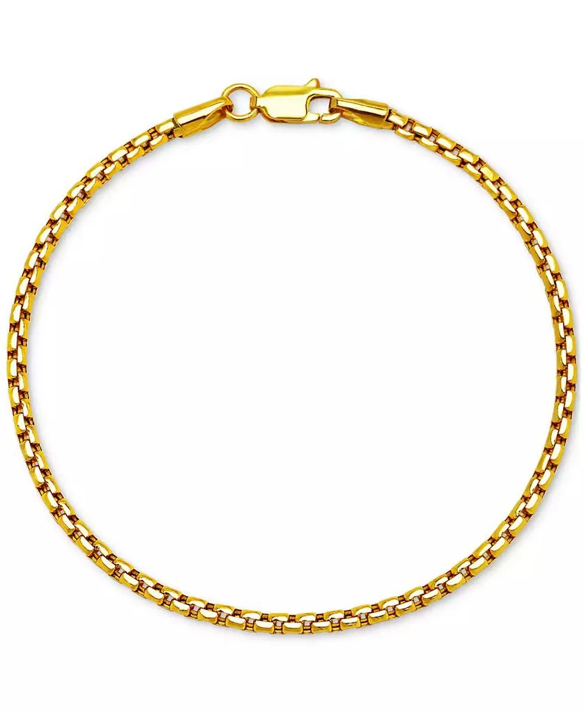 商品Macy's|Rounded Box Link Chain Bracelet 7", in 14k Gold,价格¥2070,第1张图片