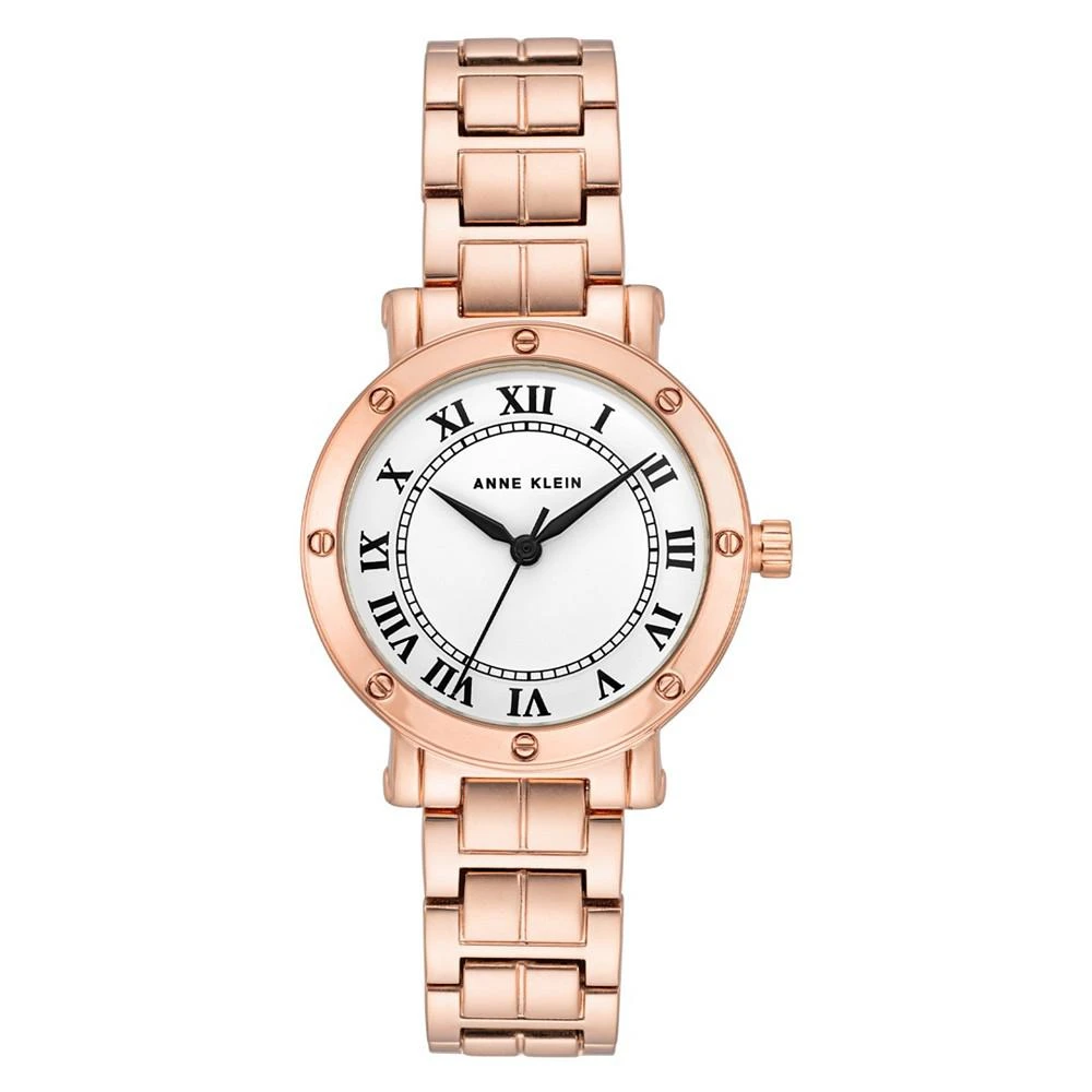 商品Anne Klein|Women's Roman Numeral Rose Gold-tone Base Metal Watch, 30mm,价格¥225,第1张图片