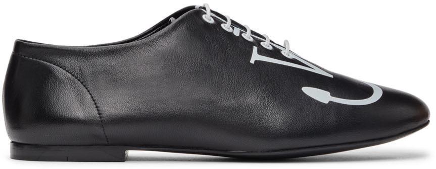 商品JW Anderson|Black Logo Ballerina Oxfords,价格¥3318,第1张图片