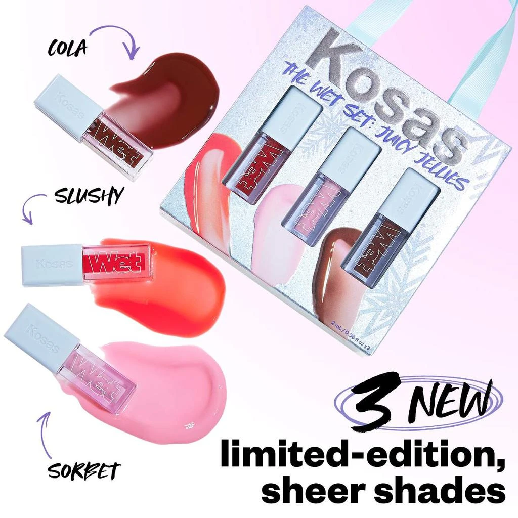 商品Kosas|The Wet Set: Juicy Jellies Sheer Lip Oils,价格¥196,第1张图片