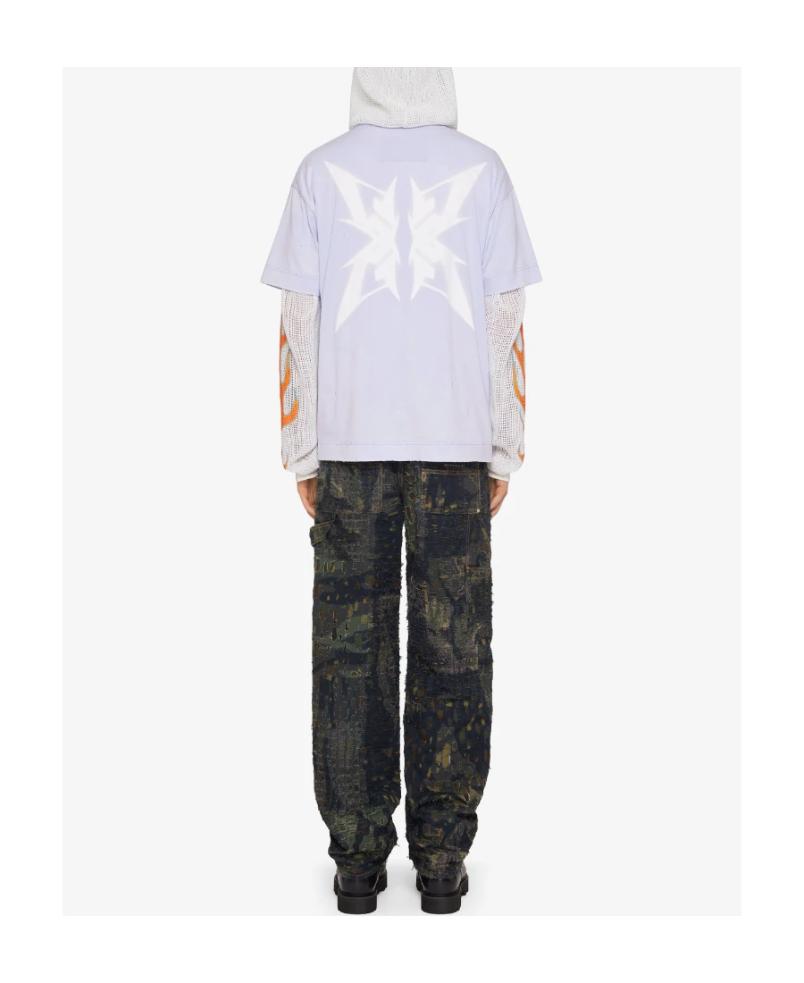 商品【商品预售7天】 Givenchy|Givenchy 男士T恤 BM71JA3YGD453 蓝色,价格¥2637,第6张图片详细描述