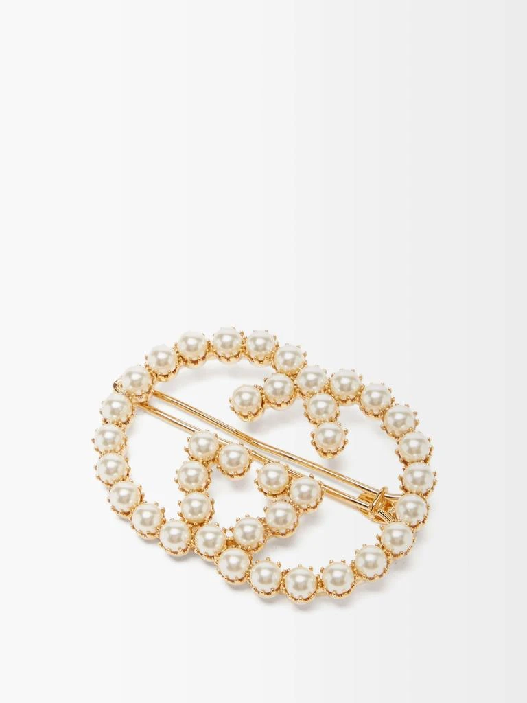 商品Gucci|GG faux pearl-embellished hair clip,价格¥4536,第1张图片