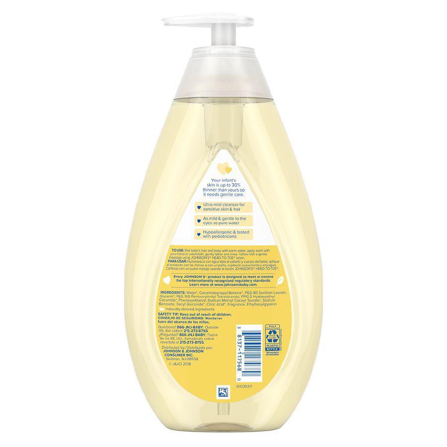 商品Johnson's Baby|Head-To-Toe Tear-Free Body Wash & Shampoo,价格¥69,第5张图片详细描述