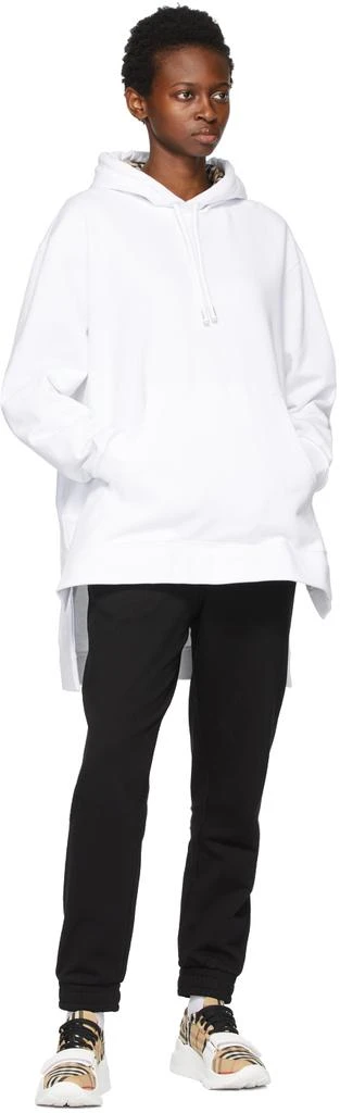 商品Burberry|White Oversized Aurore Hoodie,价格¥2945,第4张图片详细描述