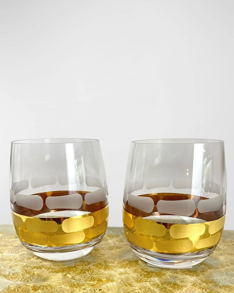 商品Michael Wainwright|Truro Platinum Stemless Wine Glasses, Set of 2,价格¥853,第1张图片