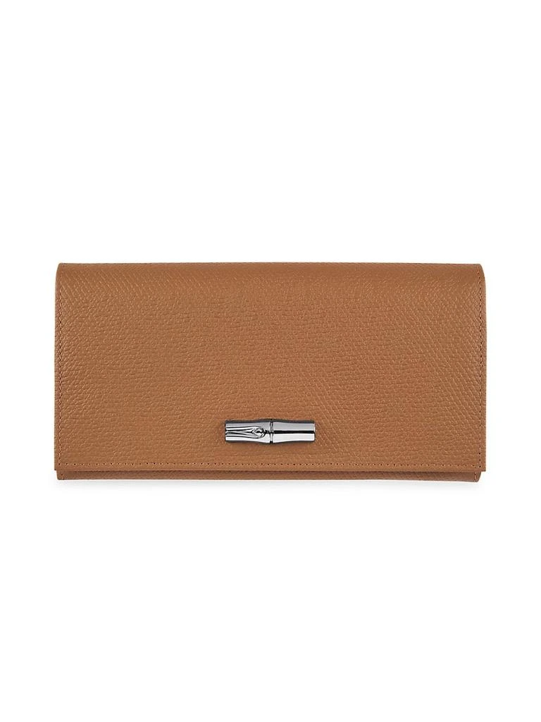 商品Longchamp|Roseau Leather Continental Wallet,价格¥2184,第1张图片