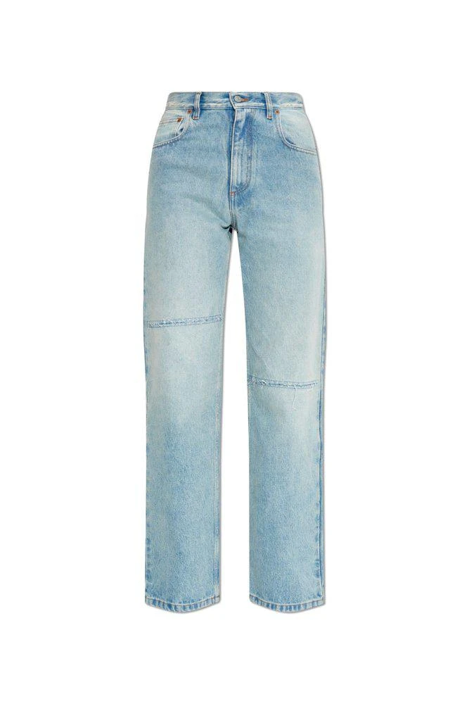 商品MM6|MM6 Maison Margiela Distressed Denim Jeans,价格¥2097,第1张图片