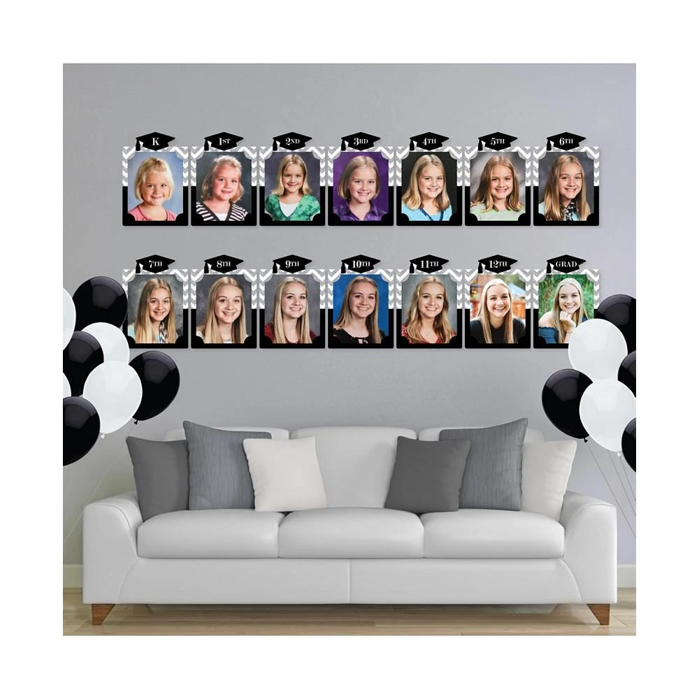 商品Big Dot of Happiness|Tassel Worth The Hassle Silver 8 x 10" Photo Holder Grad DIY Picturific Display,价格¥224,第2张图片详细描述