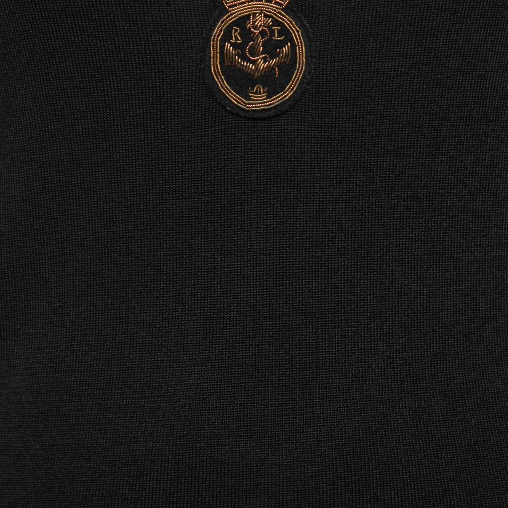 Ralph Lauren Black Knit Logo Crest Embroidered Sleeveless Top S商品第3张图片规格展示