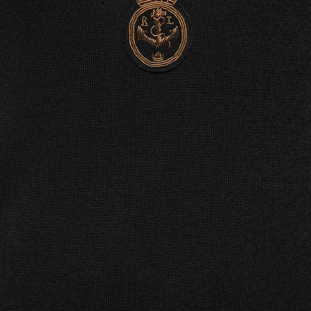 商品[二手商品] Ralph Lauren|Ralph Lauren Black Knit Logo Crest Embroidered Sleeveless Top S,价格¥830,第3张图片详细描述