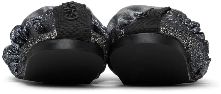 商品Ganni|Silver Scrunchie Ballerina Flats,价格¥995,第2张图片详细描述
