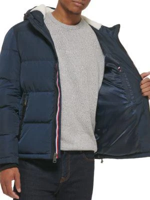 商品Tommy Hilfiger|Faux Fur Lined Hooded Puffer Jacket,价格¥721,第4张图片详细描述