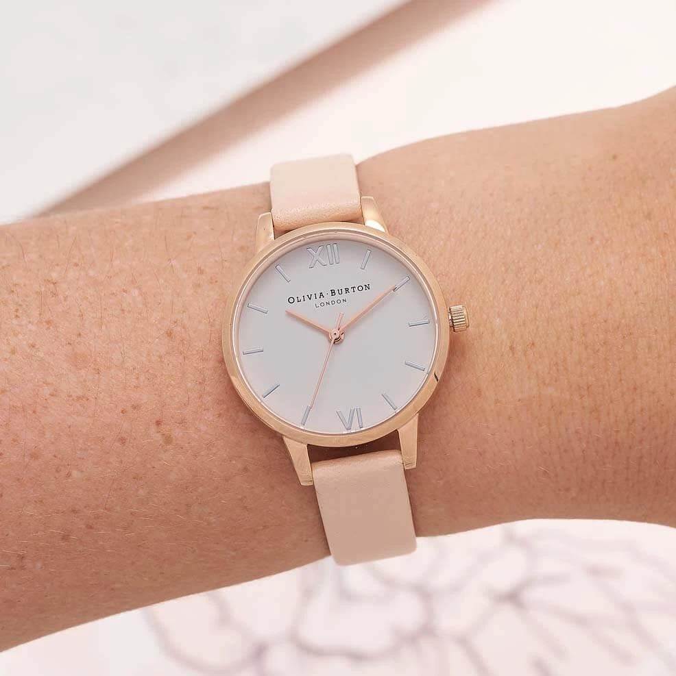 商品Olivia Burton|White Midi Dial 腕表,价格¥474,第4张图片详细描述