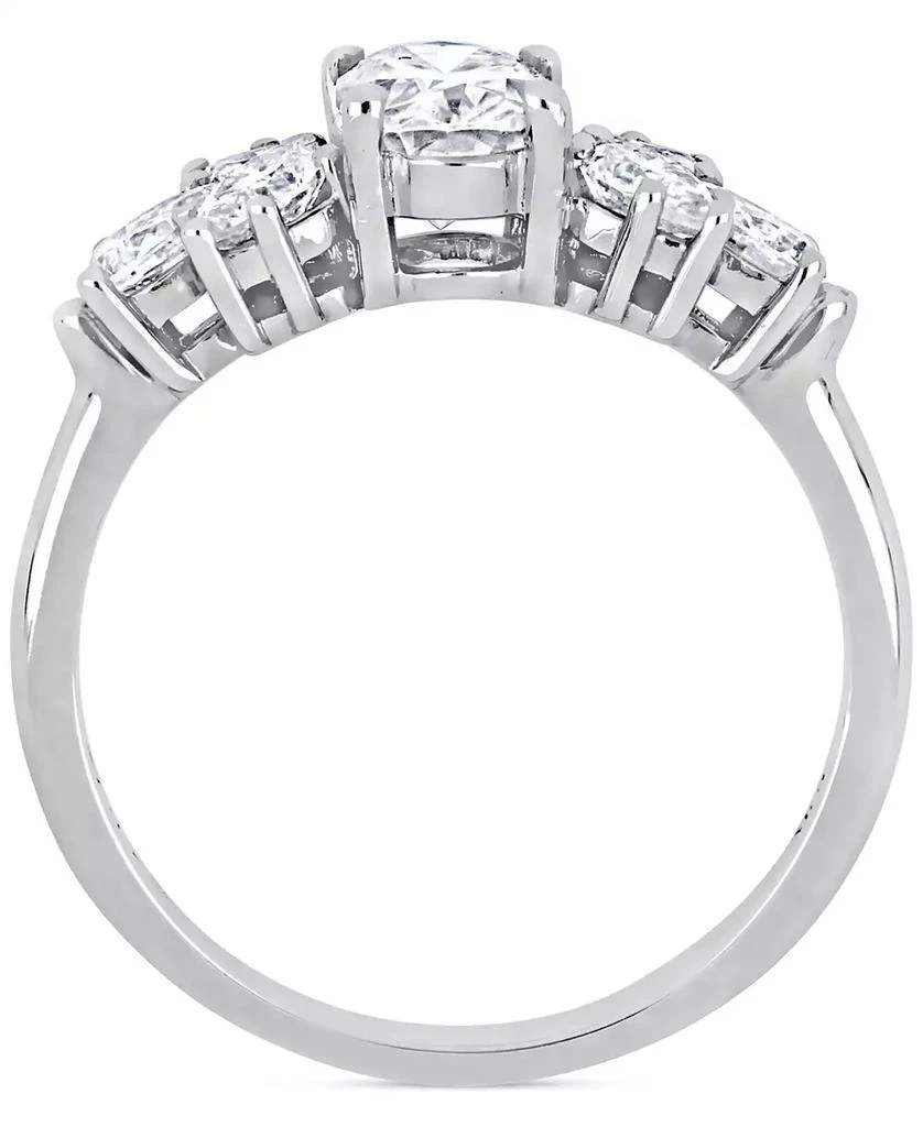 商品Macy's|Moissanite Mixed-Cut Engagement Ring (2 ct. t.w.) in 10k White Gold,价格¥4843,第4张图片详细描述