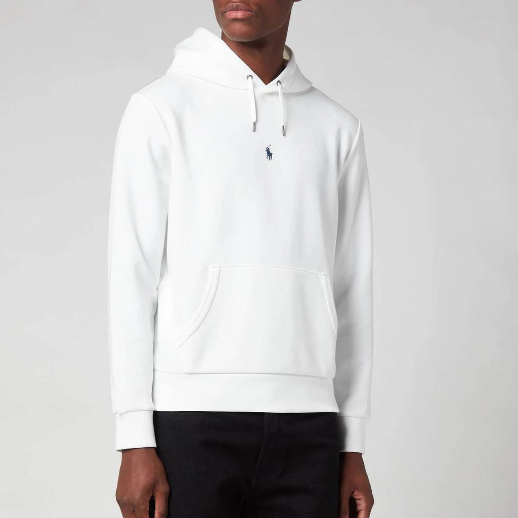商品Ralph Lauren|Polo Ralph Lauren Men's Double Knit Hoodie - White,价格¥1070,第1张图片