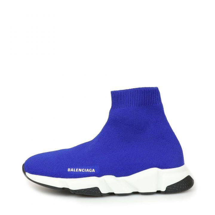 商品Balenciaga|Blue Logo Speed Sock Trainers,价格¥1984,第1张图片