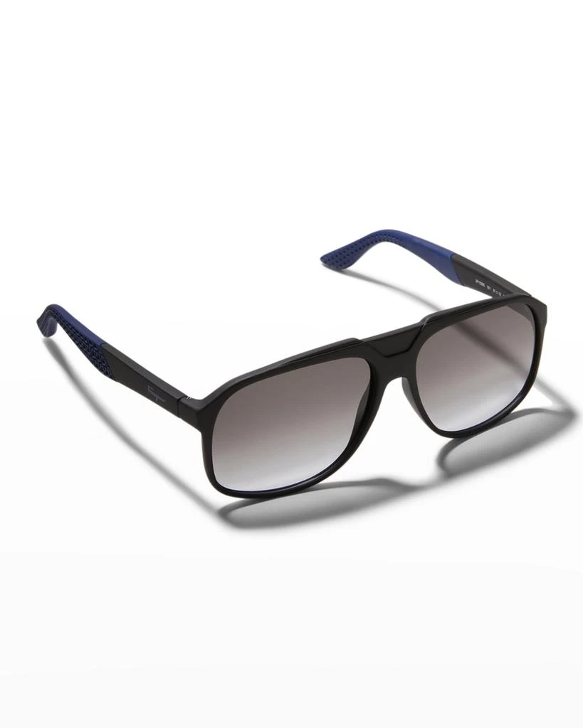 商品Salvatore Ferragamo|Men's Italian Lifestyle Gancini Aviator Sunglasses,价格¥1866,第1张图片